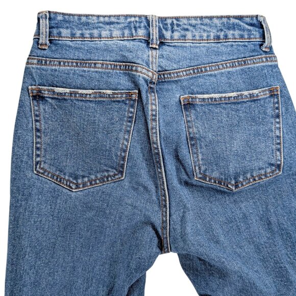 Denim Company Women's 4 Hi Rise Distressed Hem Boyfriend Jeans - Picture 5 of 8